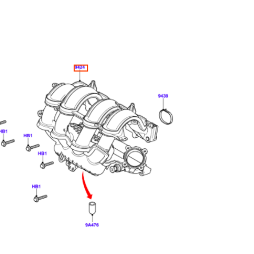 COLECTOR DE ADMISION FORD 4M5G9424CF 1807950