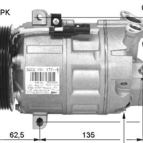 COMPRESOR AIRE ACONDICIONADO NISSAN, OPEL, RENAULT 8200848916