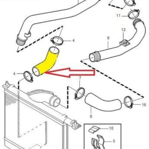 TUBO FLEXIBLE DE AIRE VOLVO 30617370 30617370