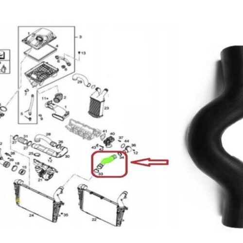 TUBO FLEXIBLE DE AIRE OPEL 55353829 6302612