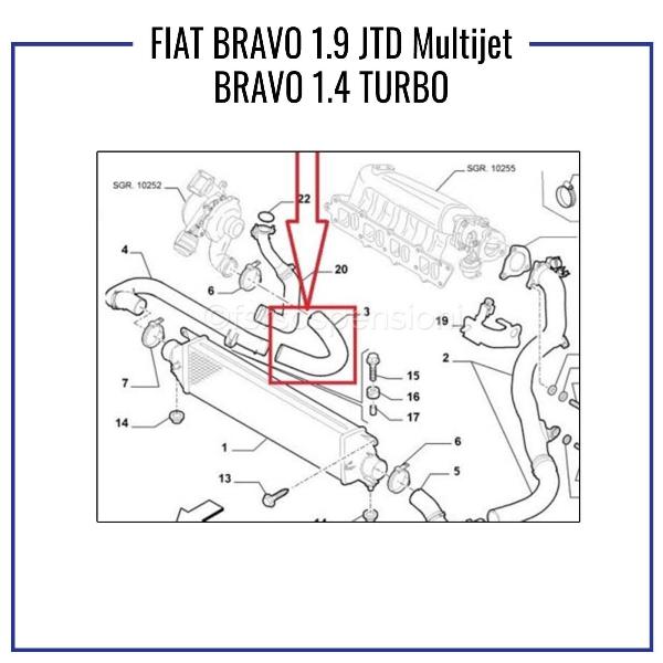TUBO FLEXIBLE DE AIRE FIAT 51842859 51842859 1 TUBO FLEXIBLE DE AIRE FIAT 51842859 51842859