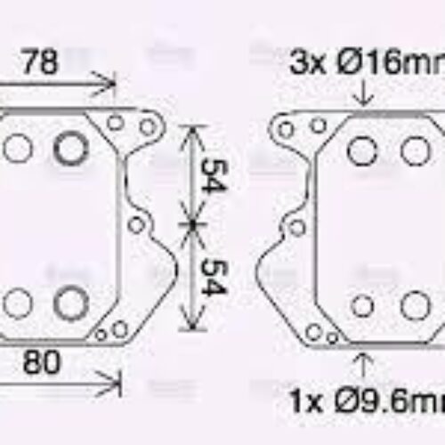 RADIADOR DE ACEITE FORD 1372321 1704048 1829179 2007522